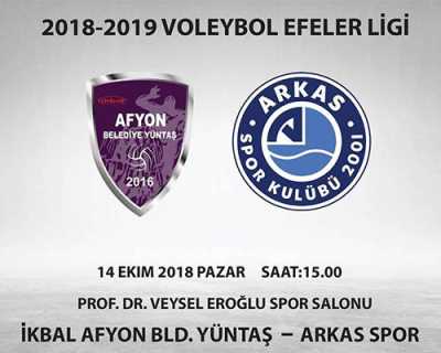 İKBALAFYON BLD-YÜNTAŞ İLE ARKASPOR VOLEYBOL KARŞILAŞMASI